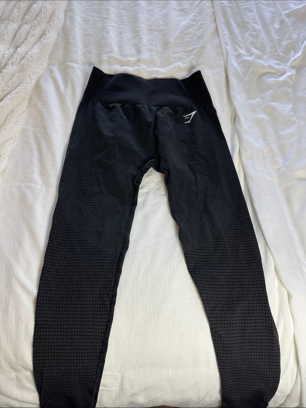 Gymshark Black Seamless Kids Leggings with Logo